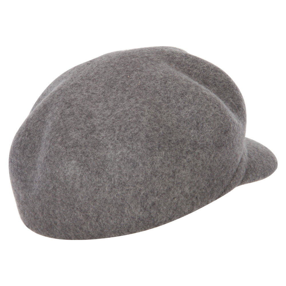 Women's Six Point Wool Felt Cap Style Newsboy Hat