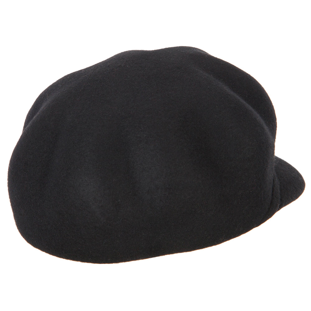 Women's Six Point Wool Felt Cap Style Newsboy Hat