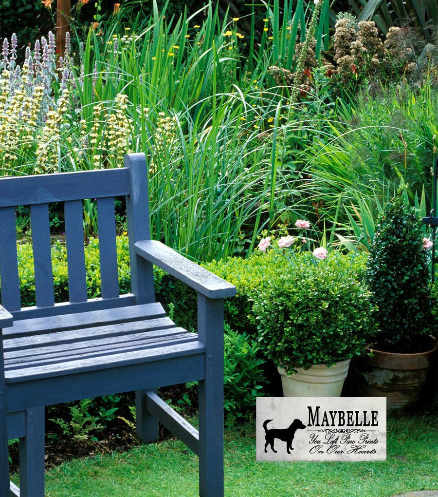 Jack Russell Memorial Stone Personalized Dog Garden Rock Grave Marker Outdoor or Indoor