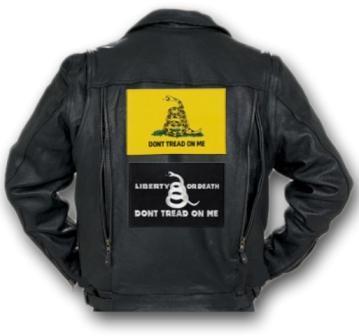Gadsden -Dont Tread On Me - Motorcycle Vest - Iron-On