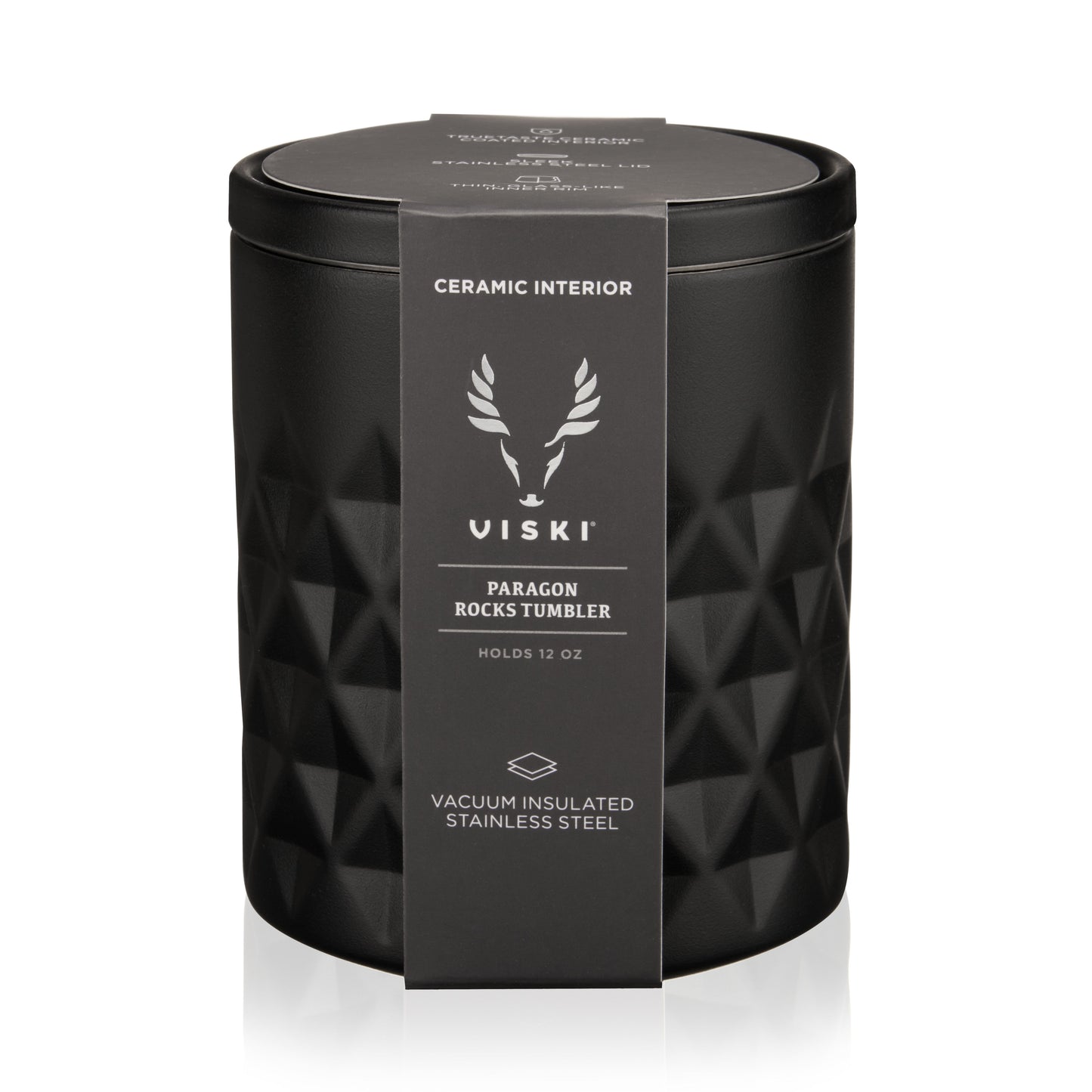 Paragon Stainless Steel Rocks Tumbler in Obsidian