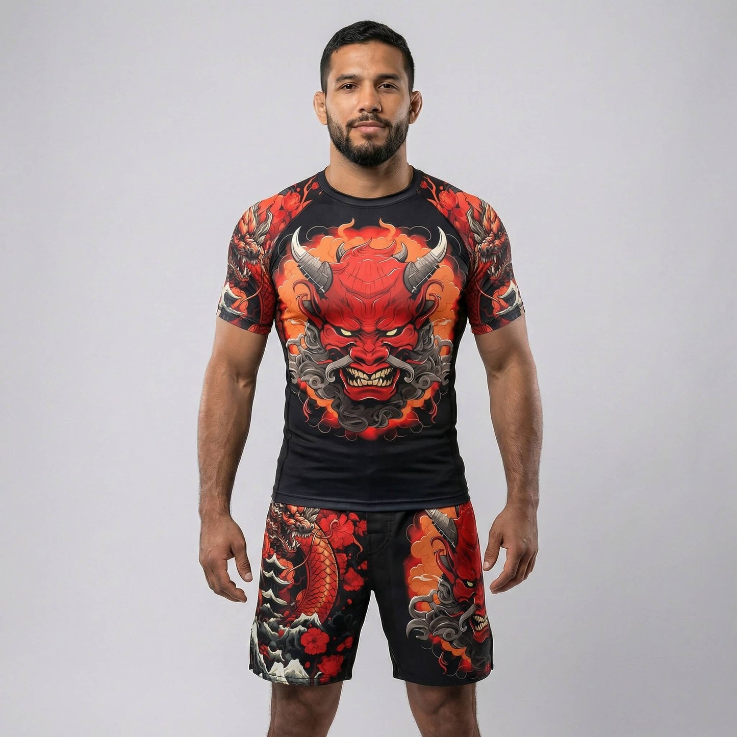 KAIDO DRAGON SHORT SLEEVE RASH GUARD