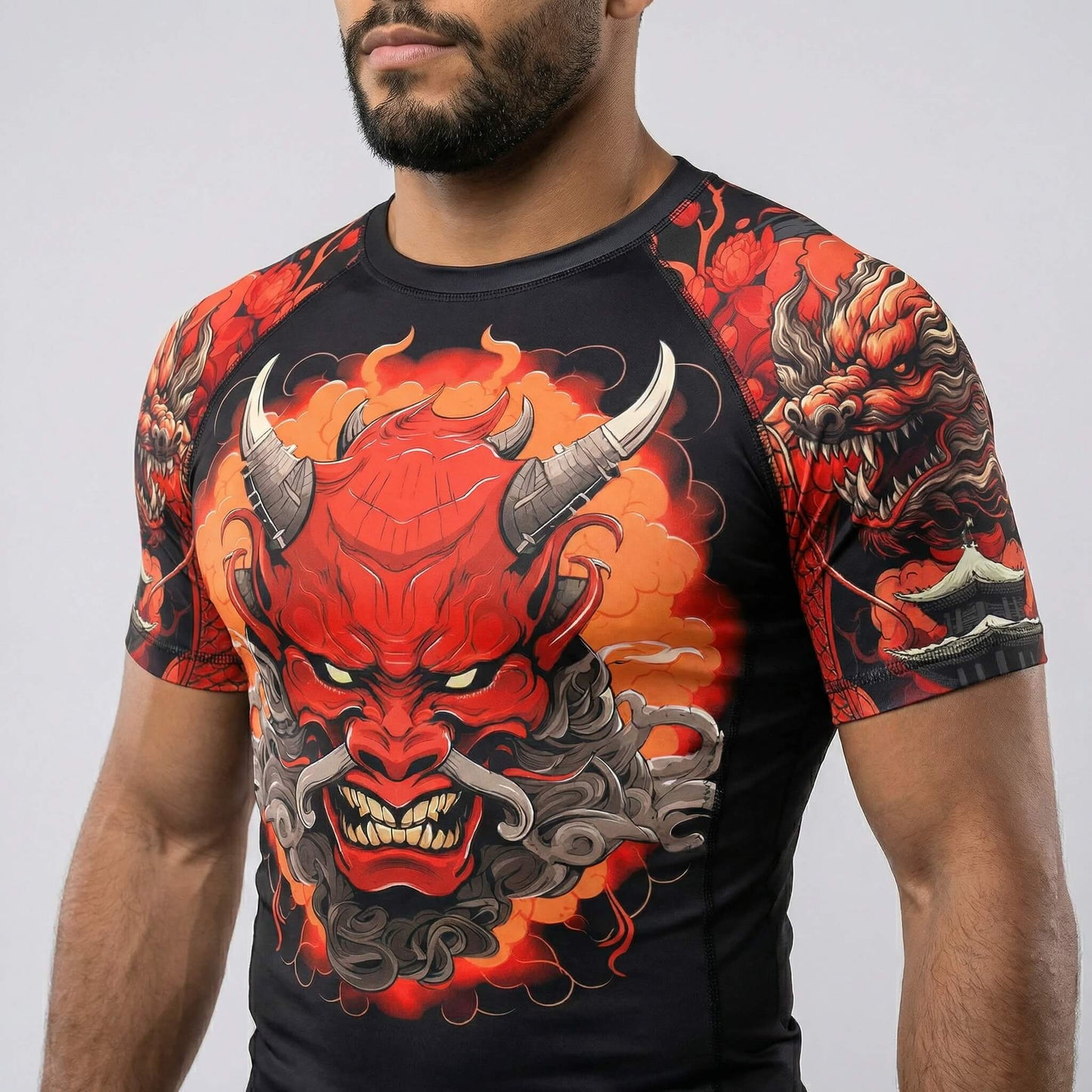 KAIDO DRAGON SHORT SLEEVE RASH GUARD