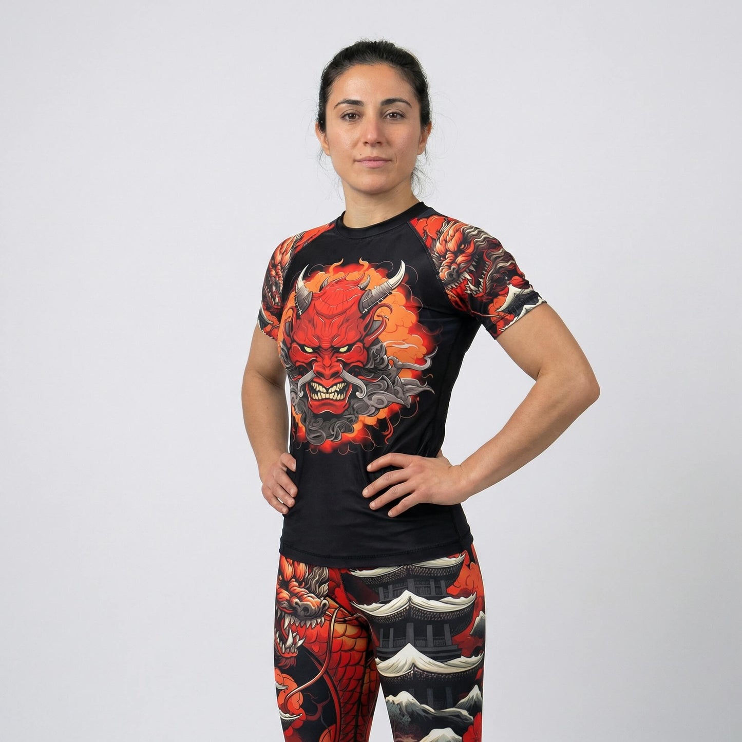 KAIDO DRAGON WOMEN SHORT SLEEVE RASH GUARD