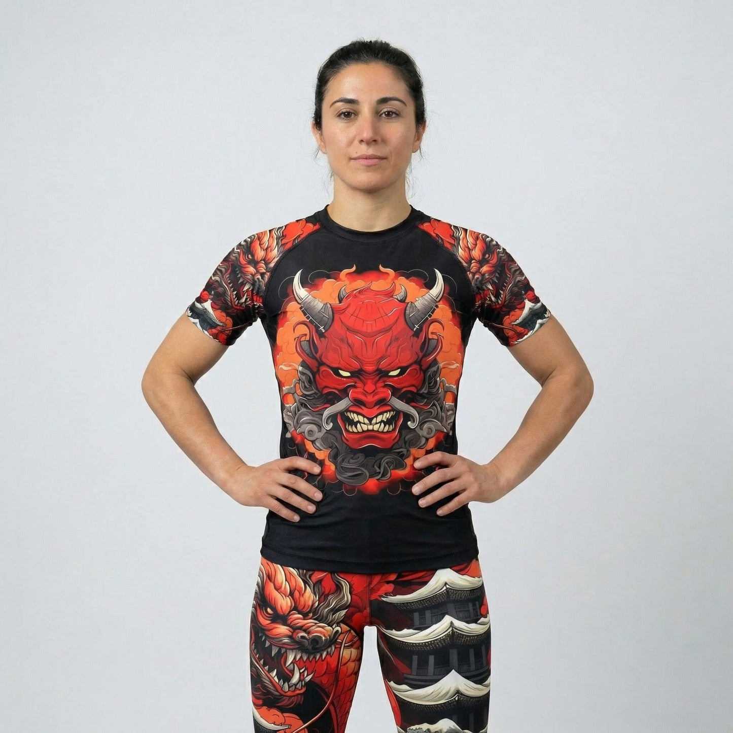 KAIDO DRAGON WOMEN SHORT SLEEVE RASH GUARD