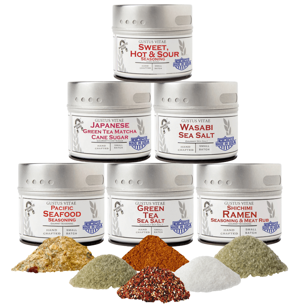 Japanese Seasoning Gift Set - Tastes of Japan - Artisanal Spice Blends Six Pack