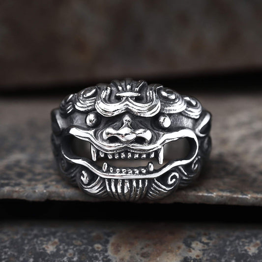 Japanese Demon Stainless Steel Beast Ring