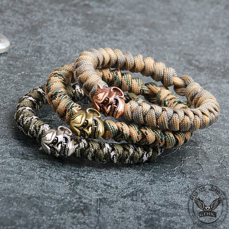 Japanese Oni Alloy 7 Core Paracord Bracelet
