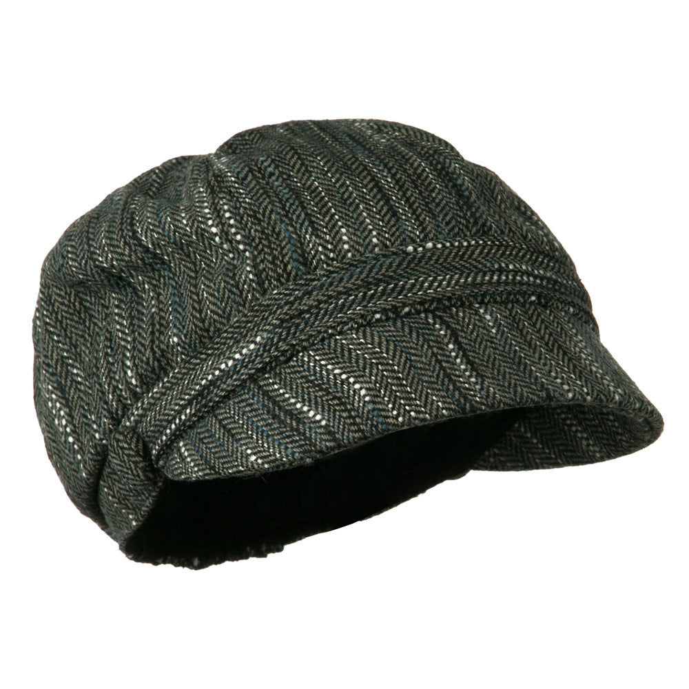 Jimi-Wool  Blend Cabbie With Button Band Detail