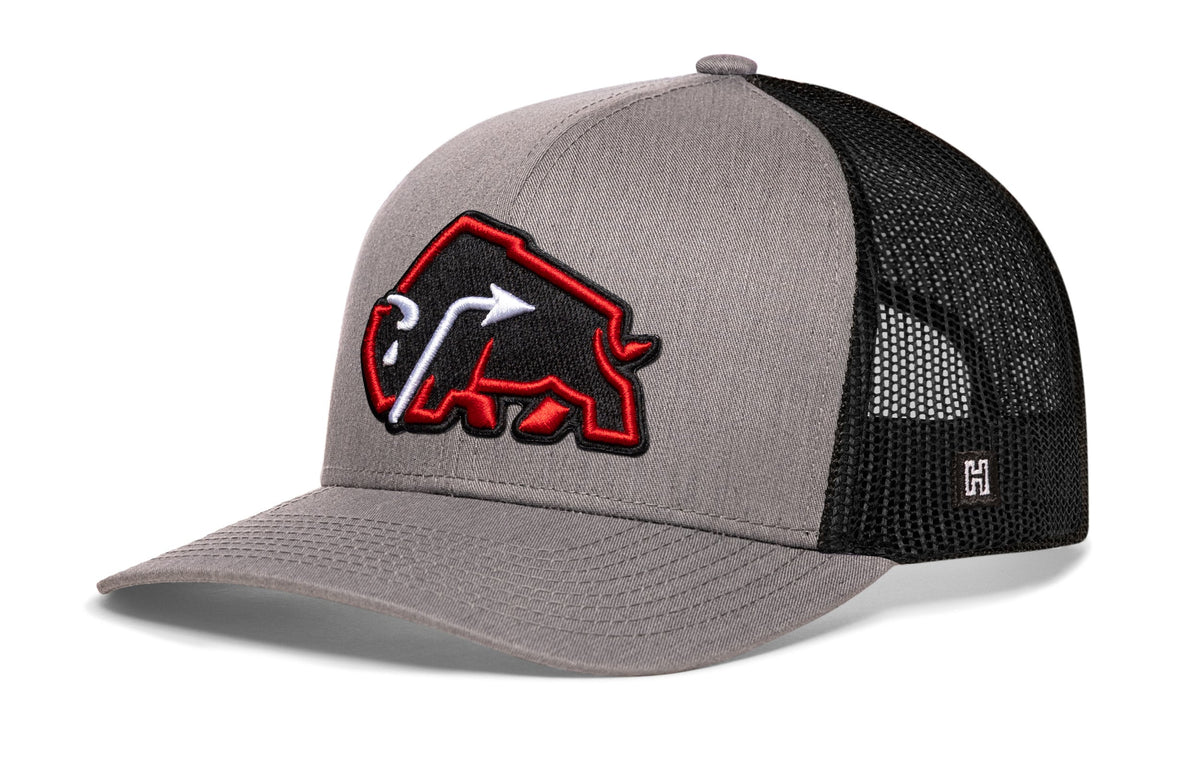 JBR x Haka Red Bison Trucker Hat  |  Buffalo Snapback