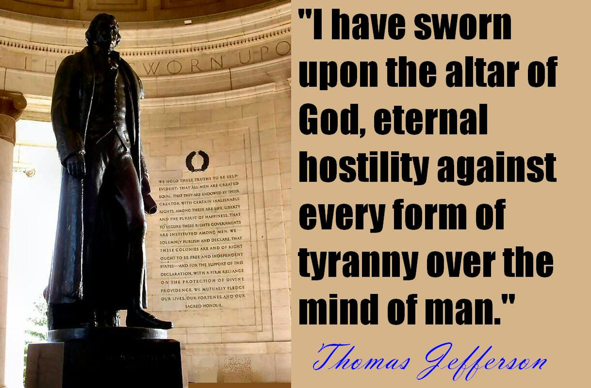 Hostility to Tyranny - Jefferson Quote T-Shirts