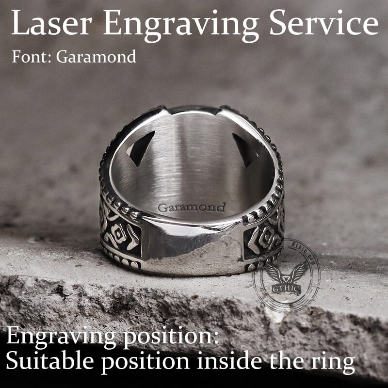 Jerusalem Cross Stainless Steel Religion Ring