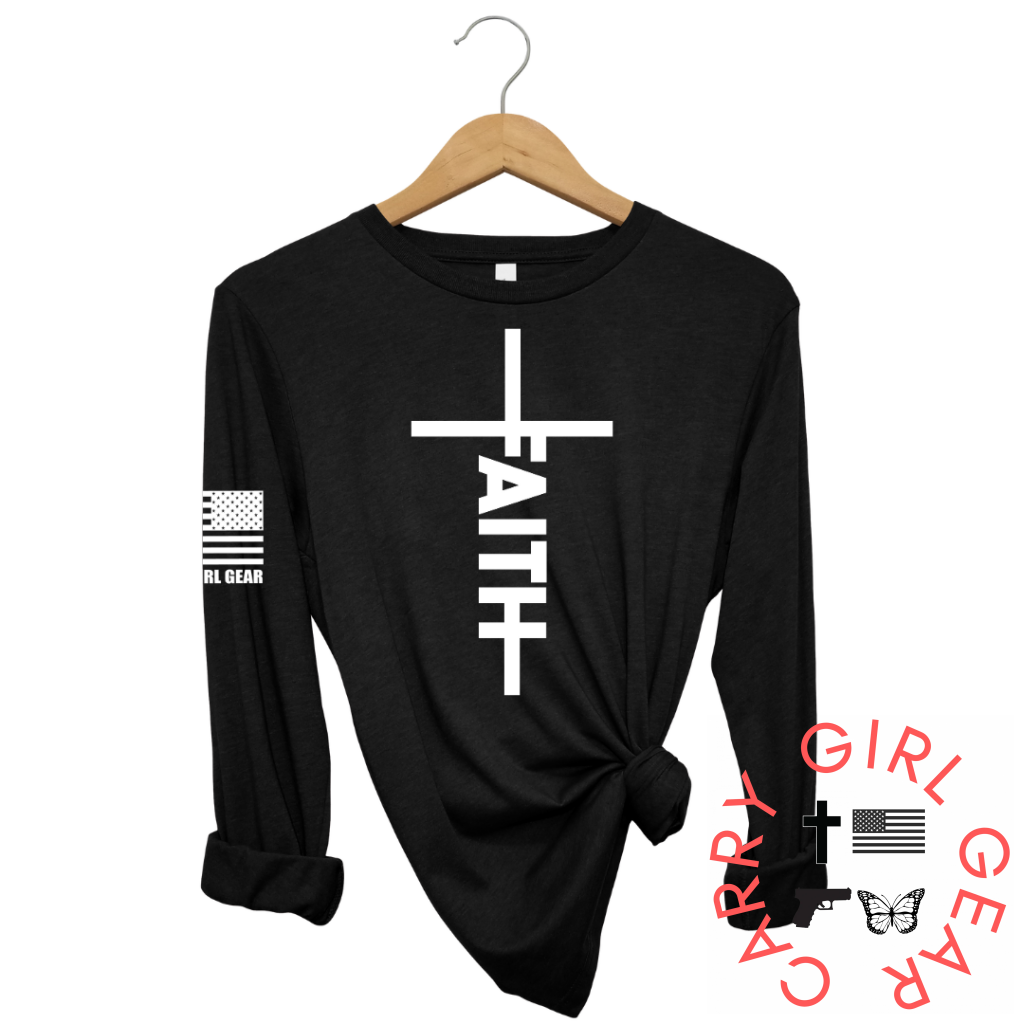 JESUS HAS MY BACK Long Sleeve