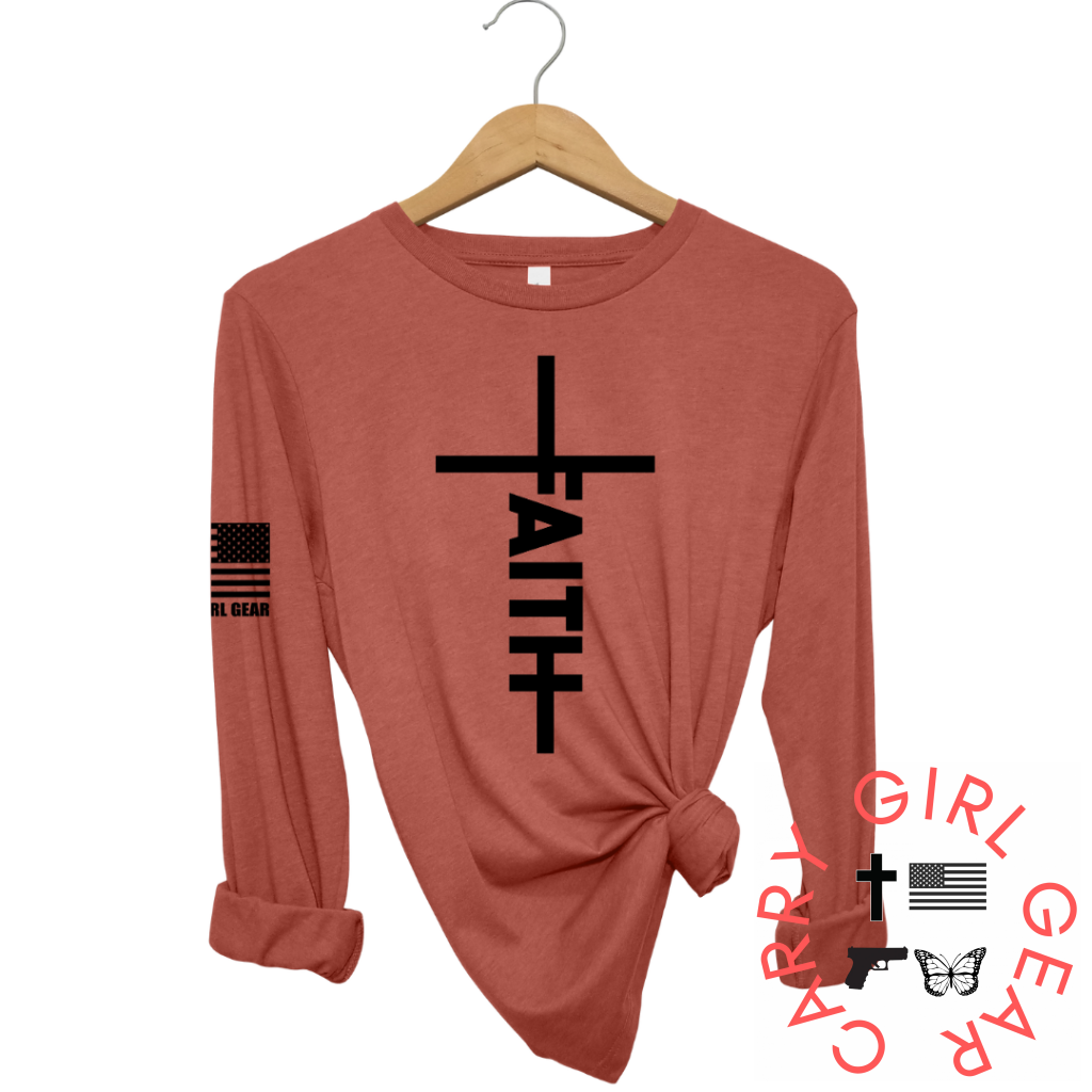 JESUS HAS MY BACK Long Sleeve