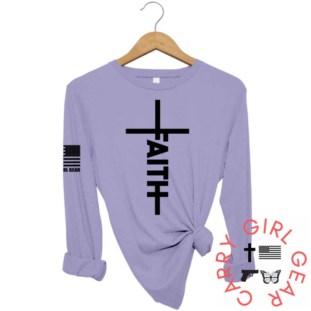 JESUS HAS MY BACK Long Sleeve