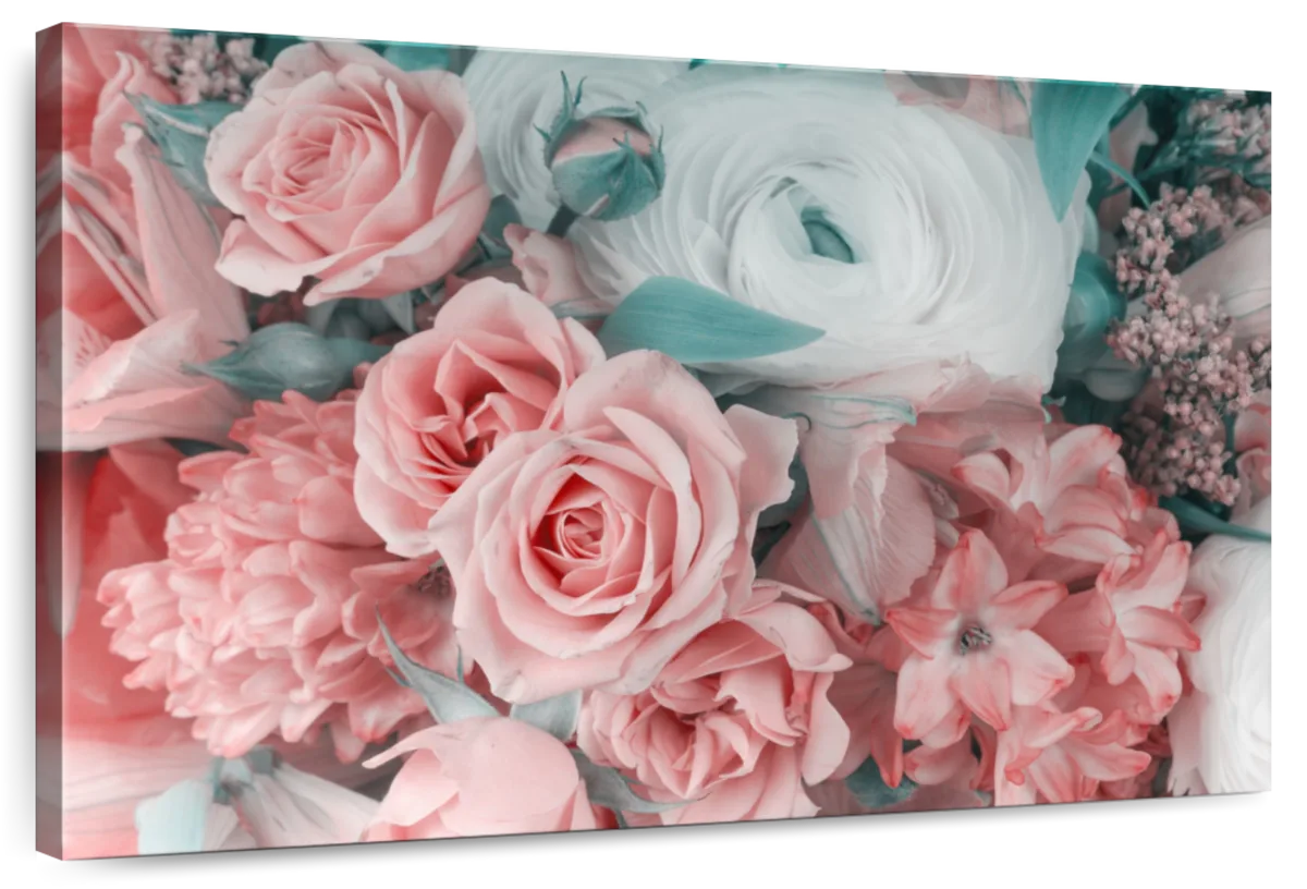 Blush Pink Floral Wall Art