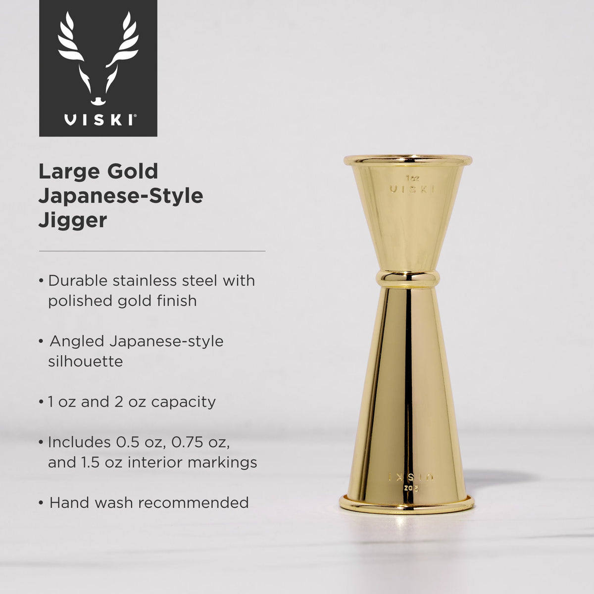 Belmont Large Japanese-Style Jigger