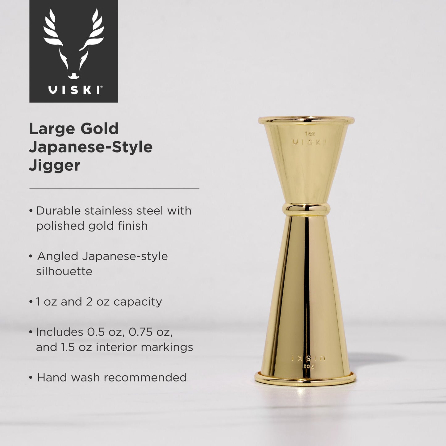 Belmont Large Japanese-Style Jigger