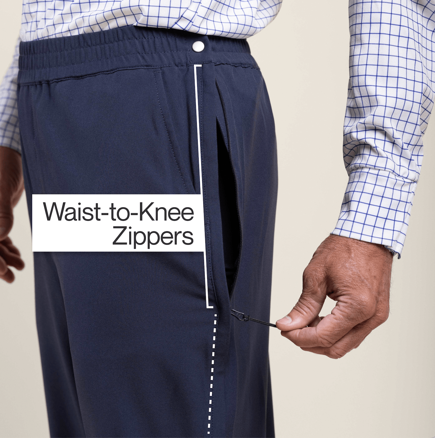 CareZips® Men's Adaptive Pants