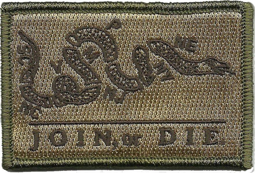 2" x 3" Tactical Join Or Die Patch