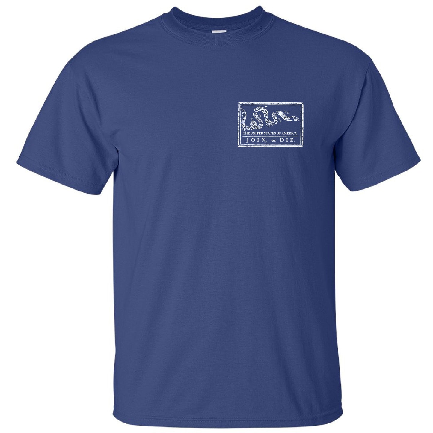 Join or Die T-Shirt - Ben Franklin Woodcut