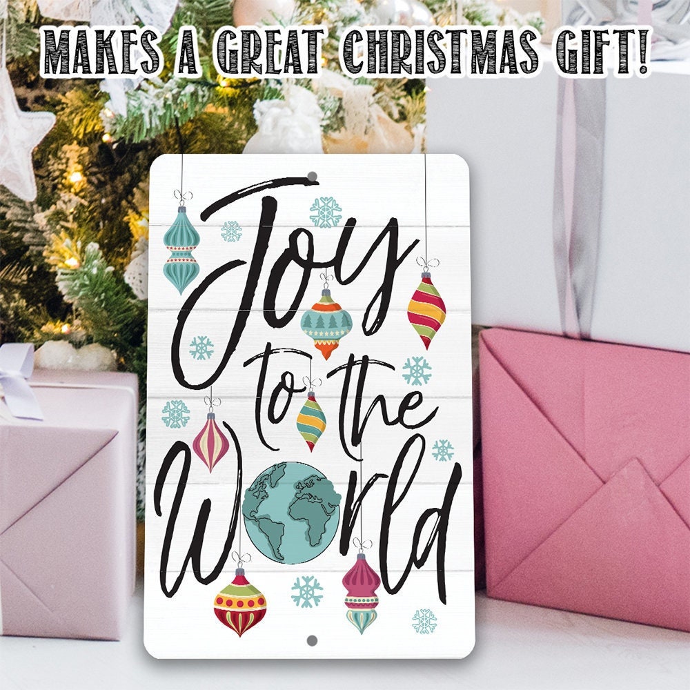 Joy To The World - Metal Sign