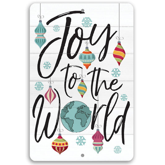 Joy To The World - Metal Sign