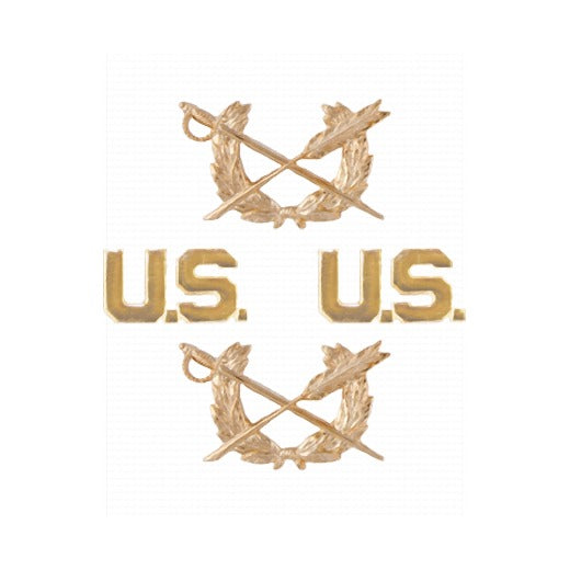 Judge Advocate General Branch Insignia Set with U.S. Letters