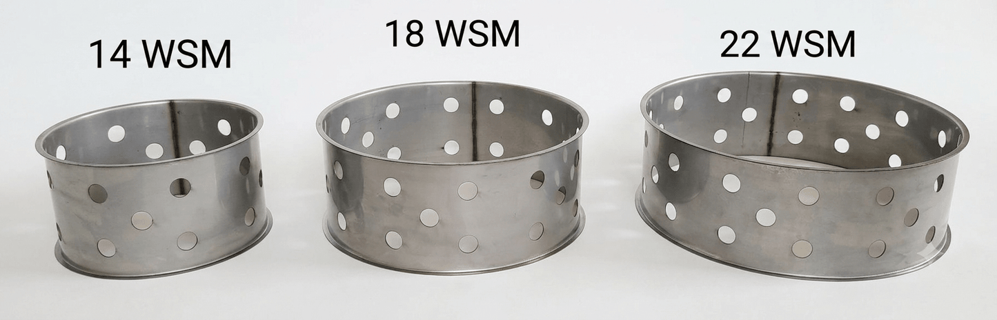 Jumbo WSM Stainless Charcoal Ring (For 14, 18, & 22 WSM)