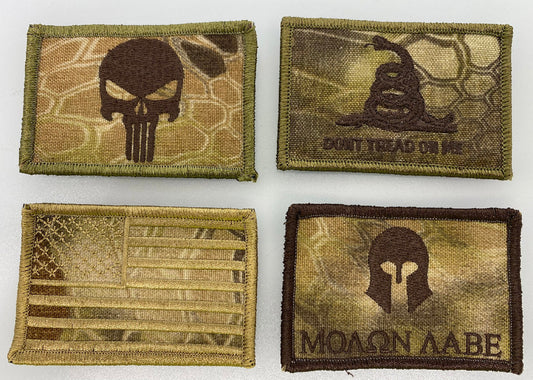 Kryptek-Highlander Camouflage Tactical Patch Collection