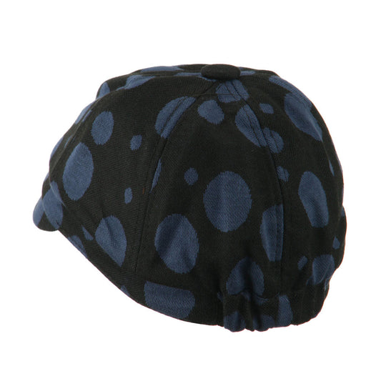 Girl's Polka Dots Elastic Cabby Cap