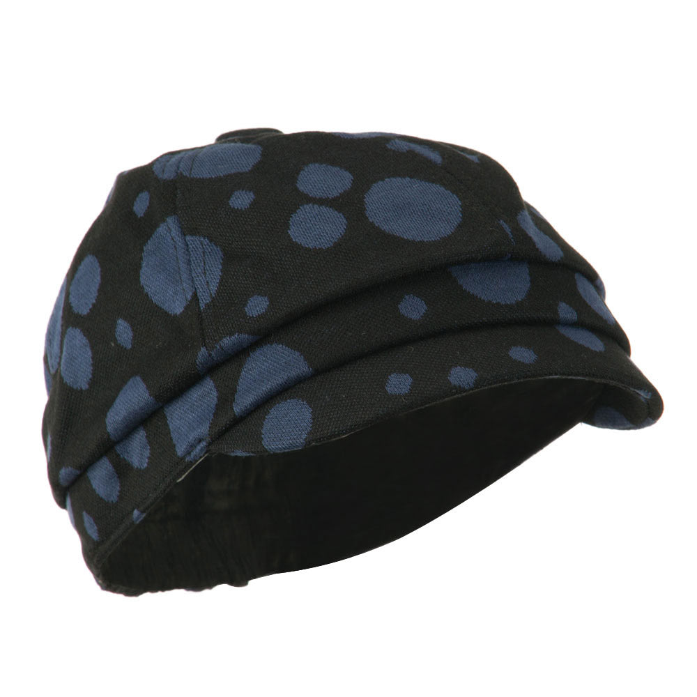 Girl's Polka Dots Elastic Cabby Cap