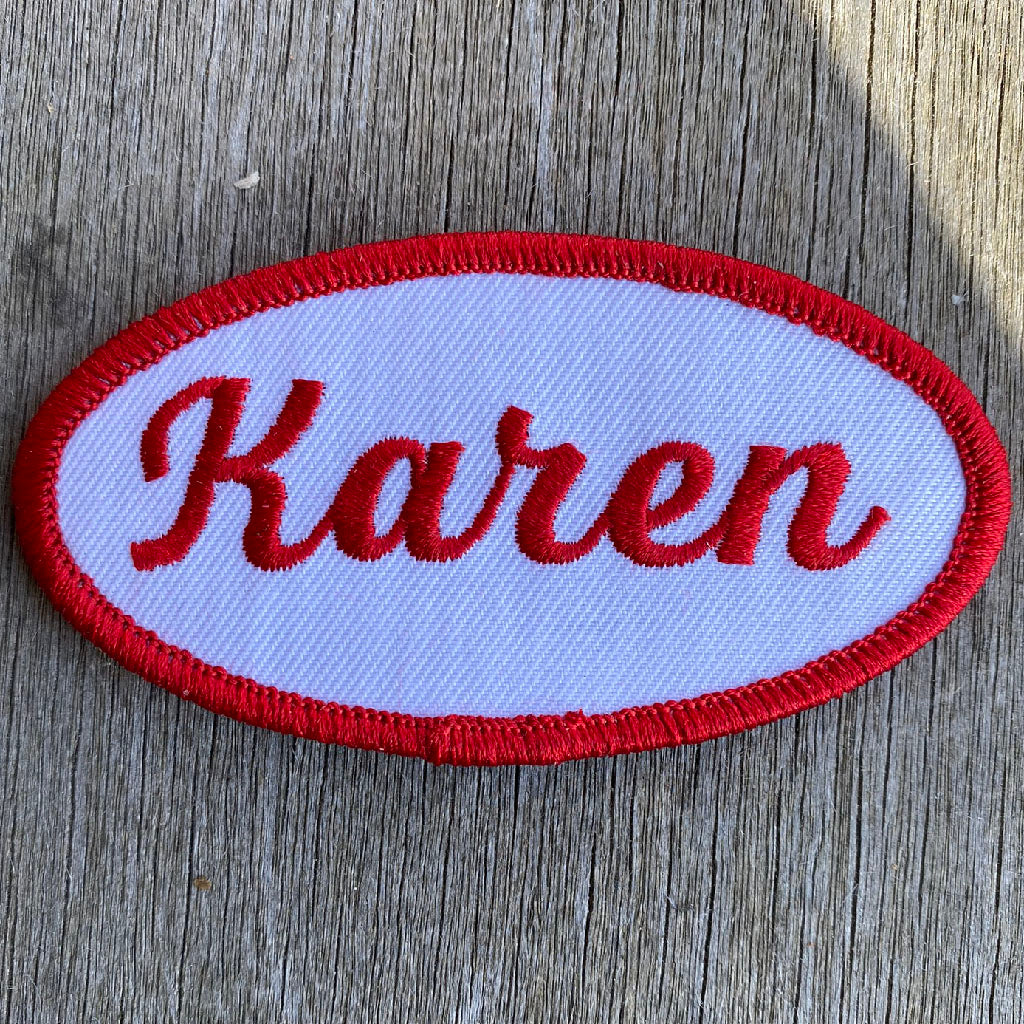 "Karen" morale patch - 1 1/2" x 3"