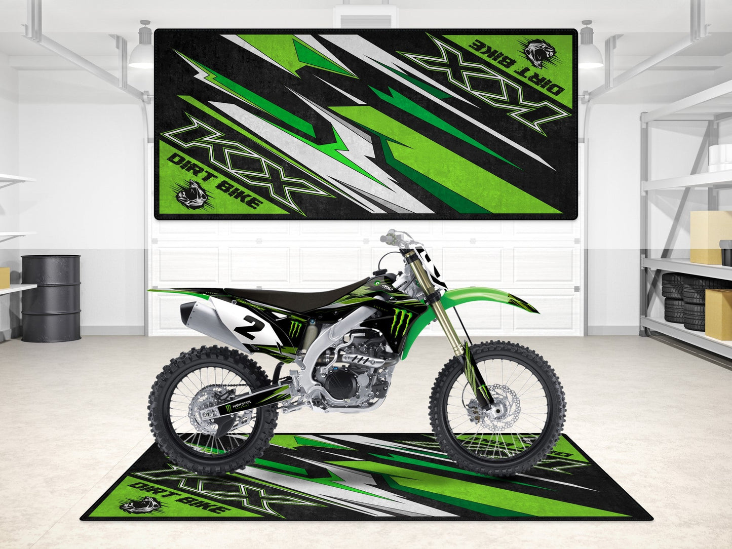 MPM Motorcycle Mat for Kawasaki KX - MM7252