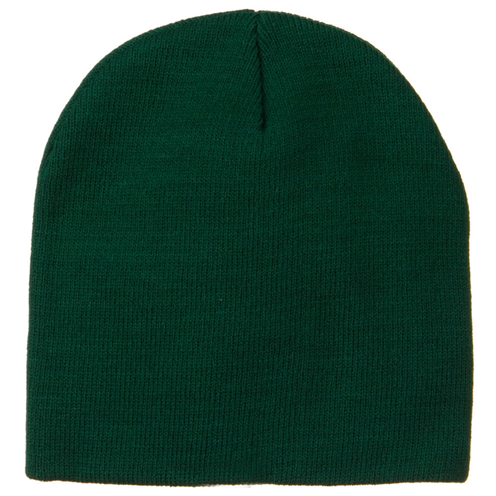8 Inch Knitted Short Beanie