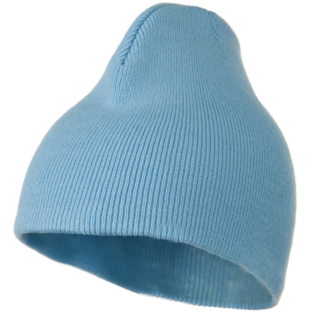 8 Inch Knitted Short Beanie