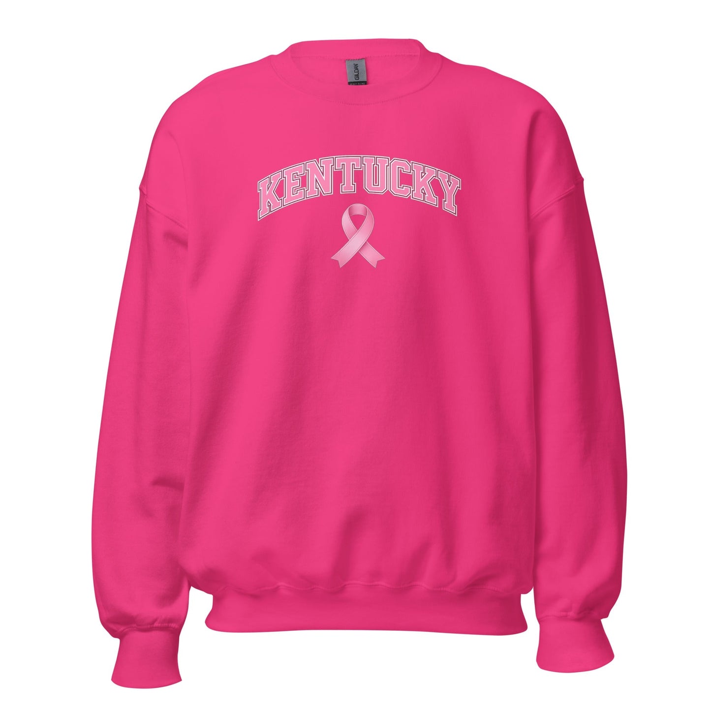 Kentucky Awareness Sweatshirt | Pink Ribbon Collegiate Design