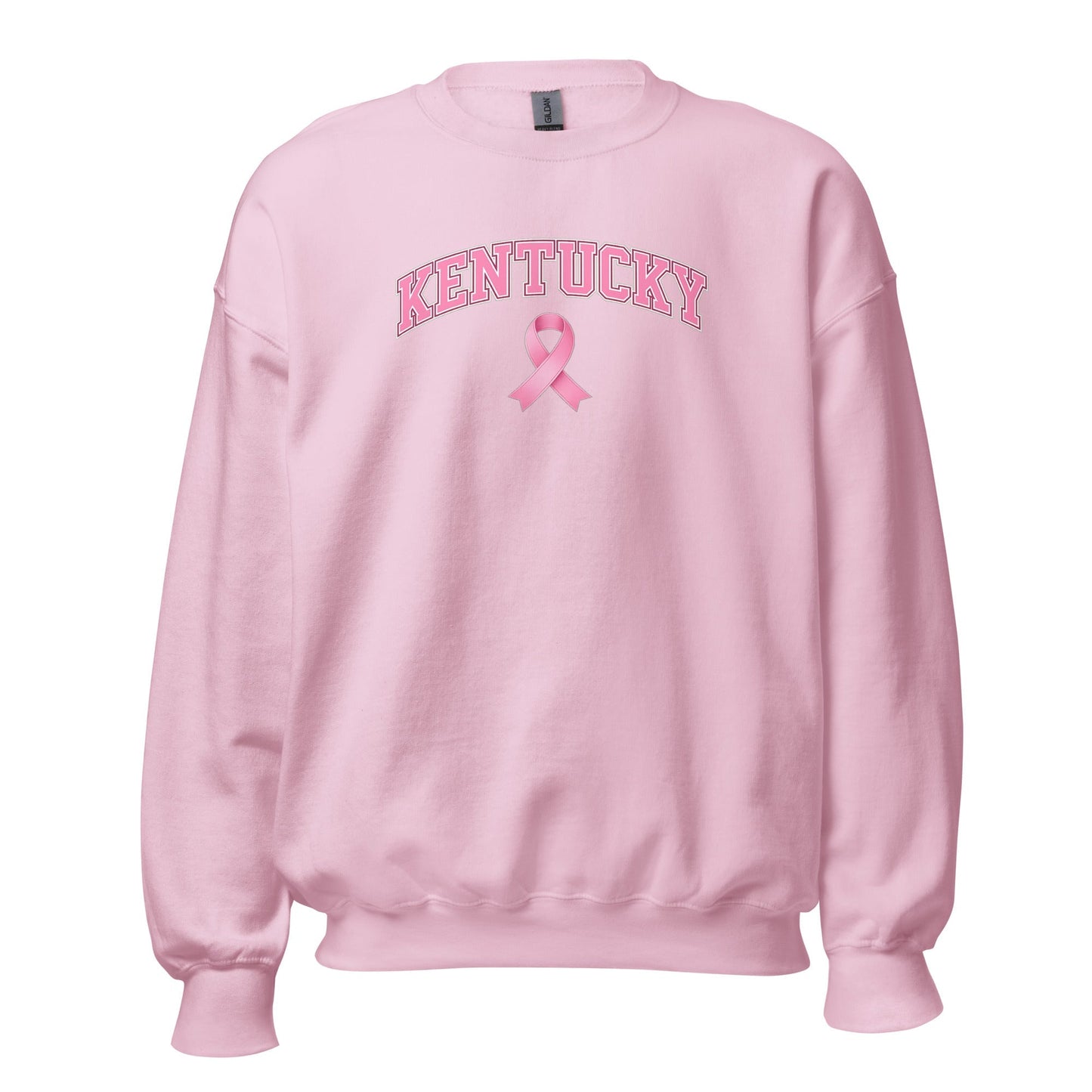 Kentucky Awareness Sweatshirt | Pink Ribbon Collegiate Design