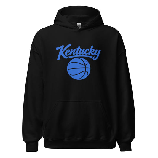 Kentucky Script Basketball Hoodie | Royal Blue Design | Unisex Fleece