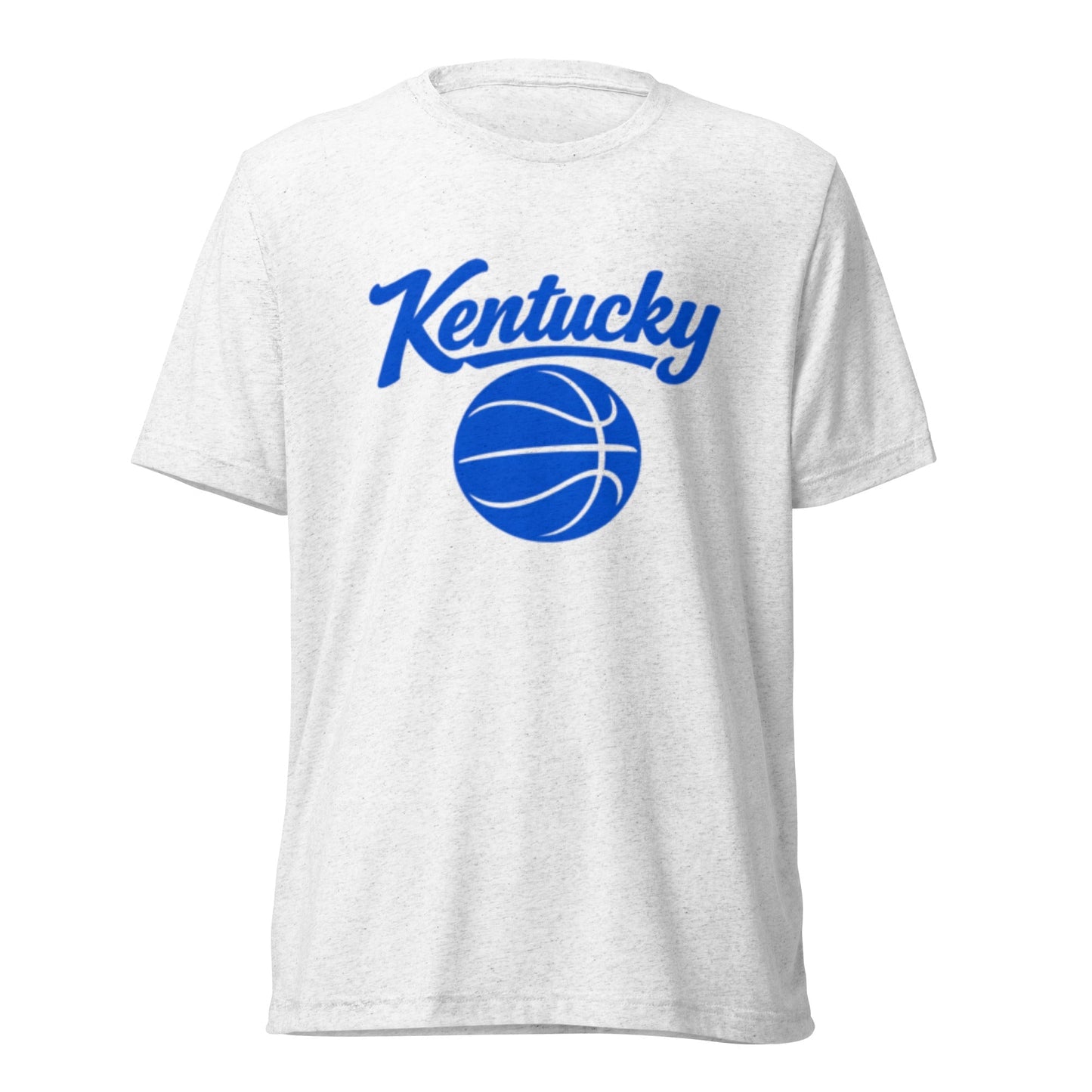 Kentucky Script Basketball T-Shirt | Clean Blue Design | Elite Tri-Blend