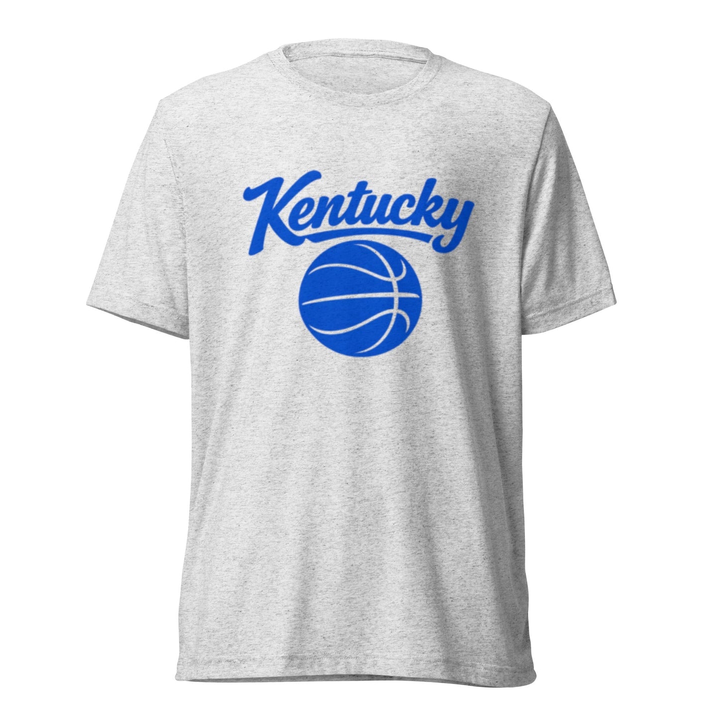 Kentucky Script Basketball T-Shirt | Clean Blue Design | Elite Tri-Blend