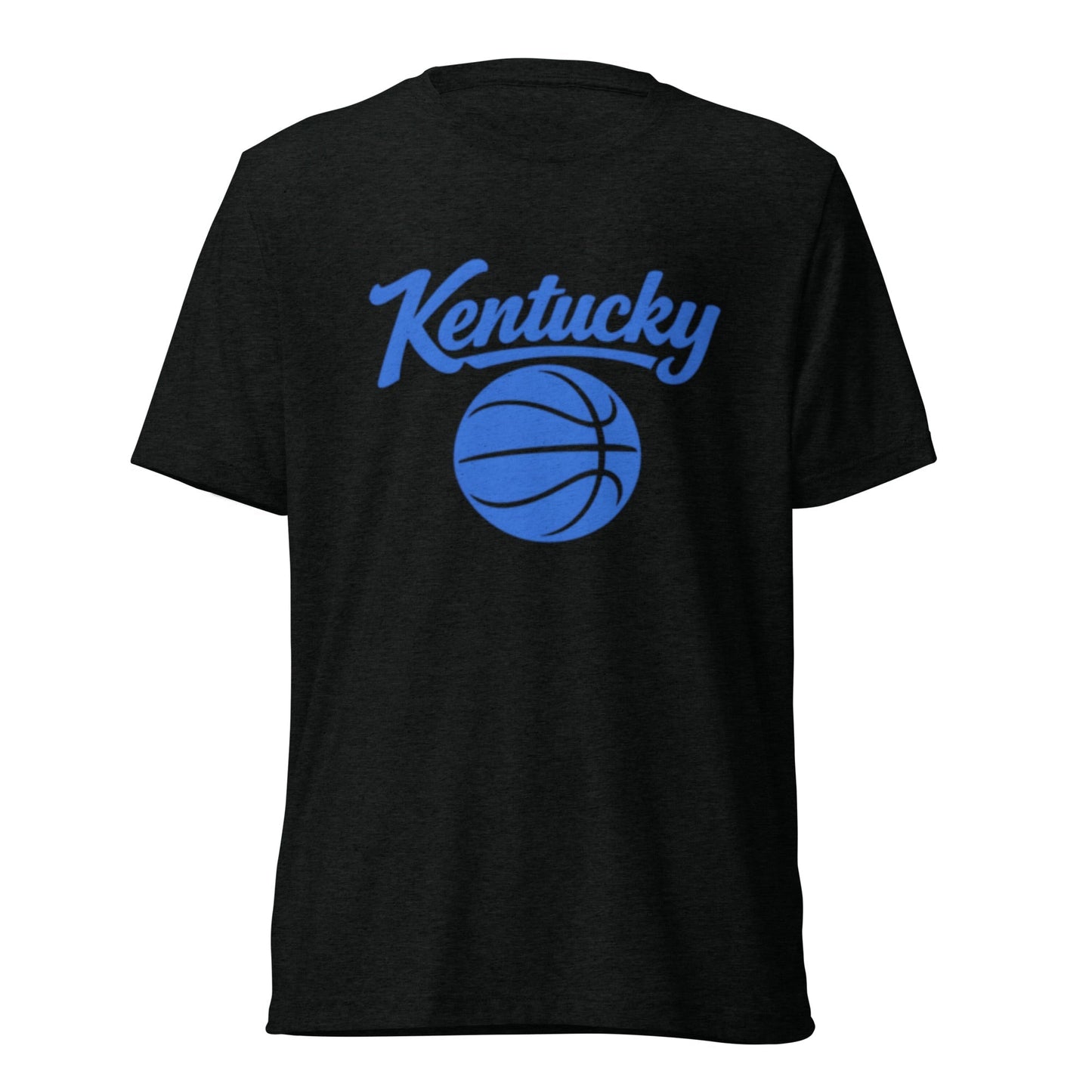 Kentucky Script Basketball T-Shirt | Clean Blue Design | Elite Tri-Blend