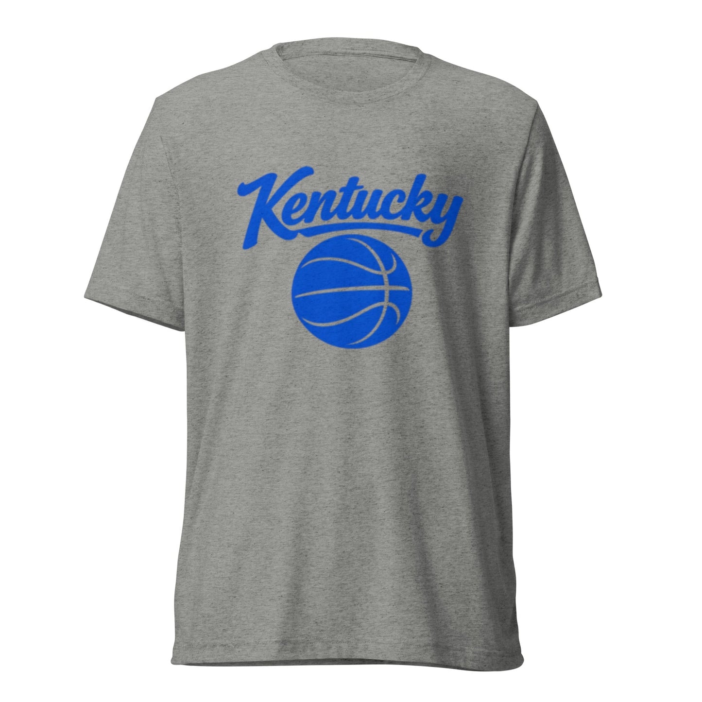 Kentucky Script Basketball T-Shirt | Clean Blue Design | Elite Tri-Blend
