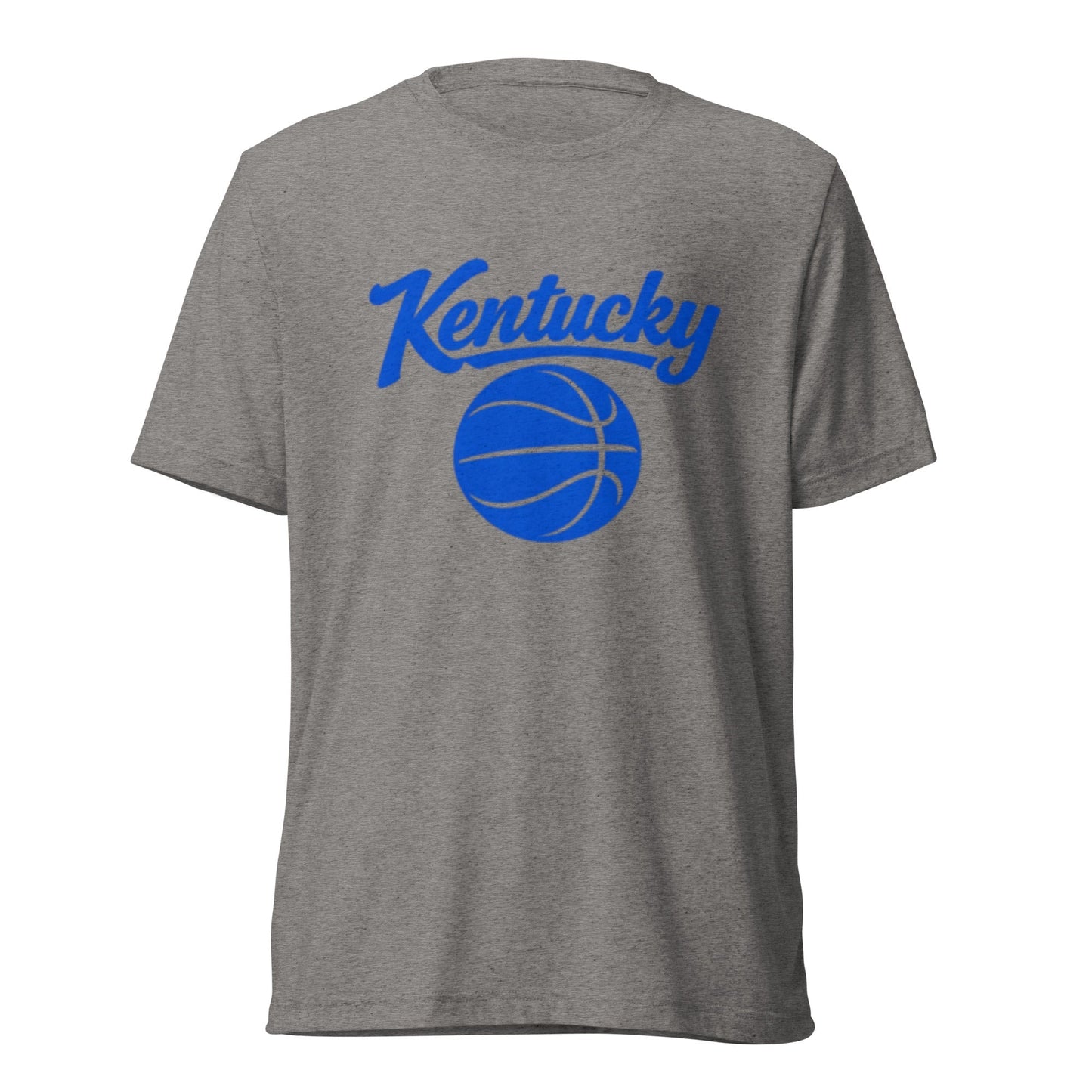 Kentucky Script Basketball T-Shirt | Clean Blue Design | Elite Tri-Blend
