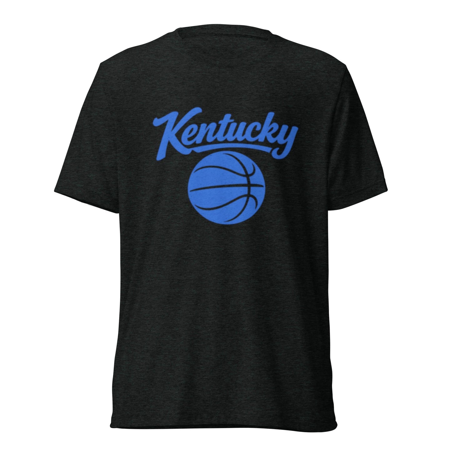 Kentucky Script Basketball T-Shirt | Clean Blue Design | Elite Tri-Blend
