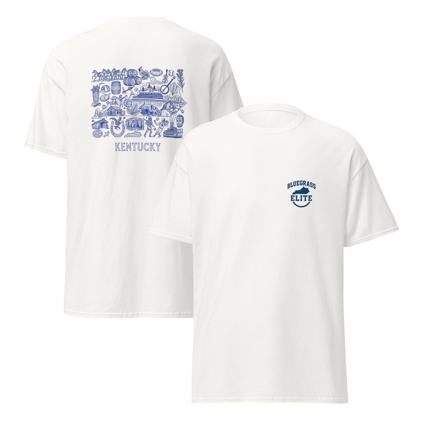 Kentucky Blue ink Back classic tee