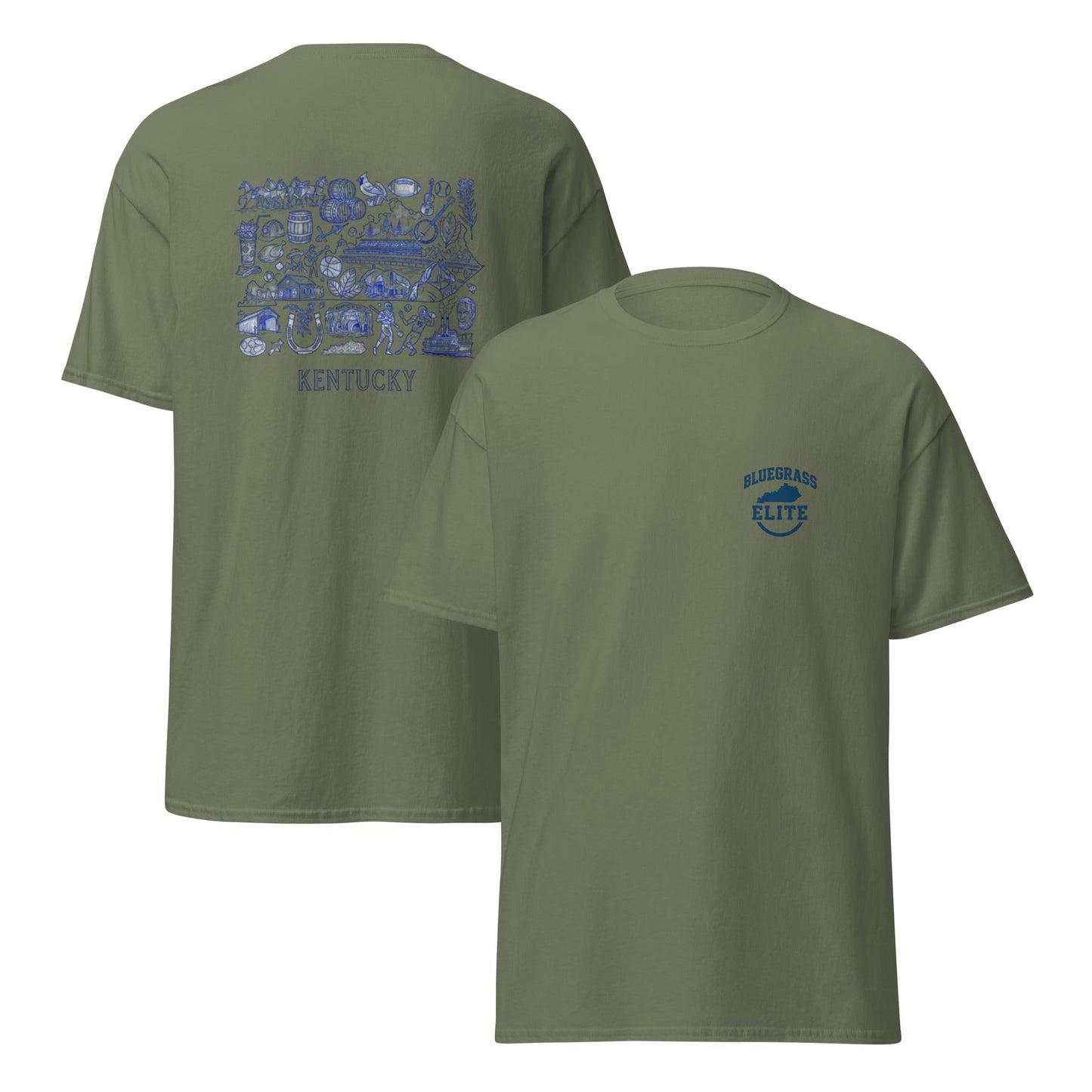 Kentucky Blue ink Back classic tee