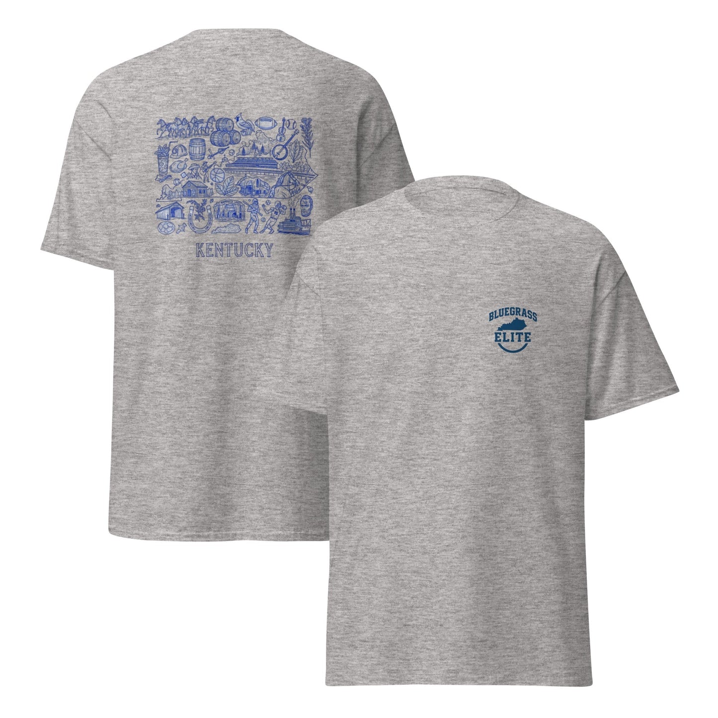 Kentucky Blue ink Back classic tee