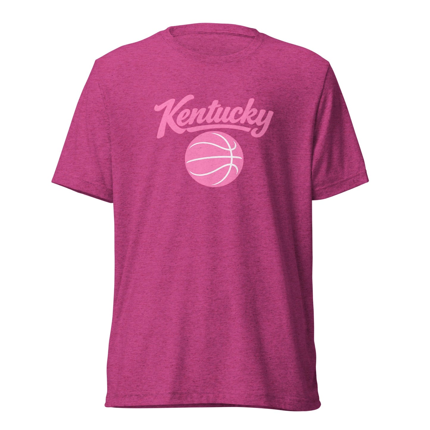 Kentucky Script Basketball T-Shirt | Pink Design | Elite Tri-Blend
