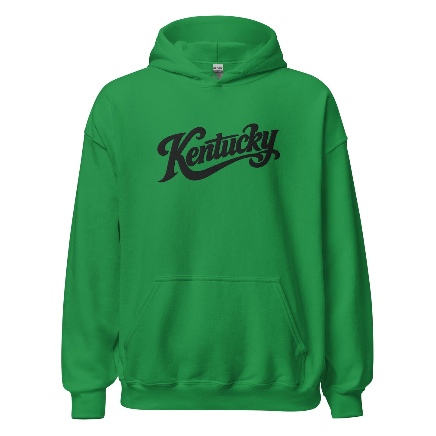 Kentucky Script Embroidered Hoodie | Black Stitch Bluegrass Pullover